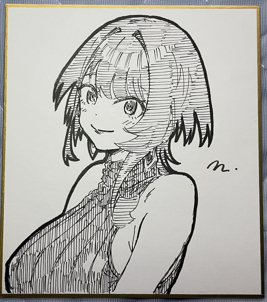 藍海さん 直筆ミニ色紙①