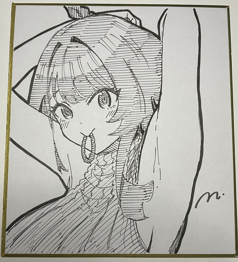藍海さん 直筆ミニ色紙③