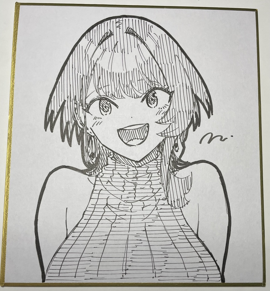 藍海さん 直筆ミニ色紙④