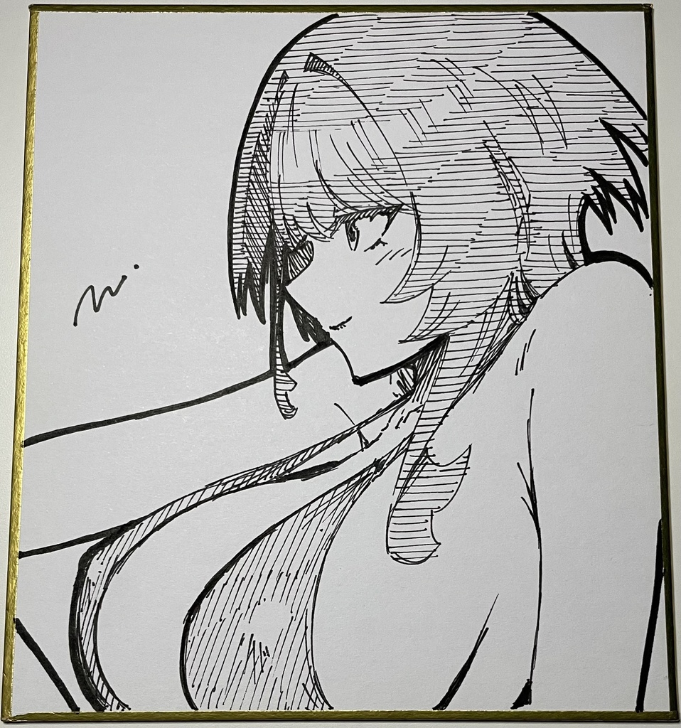 藍海さん 直筆ミニ色紙⑤
