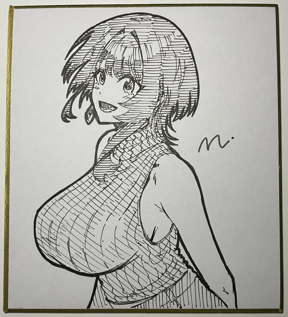 藍海さん 直筆ミニ色紙⑨