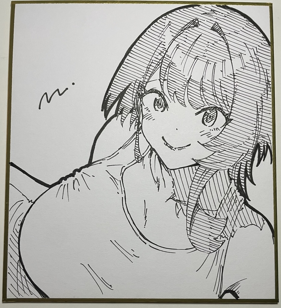 藍海さん 直筆ミニ色紙⑪