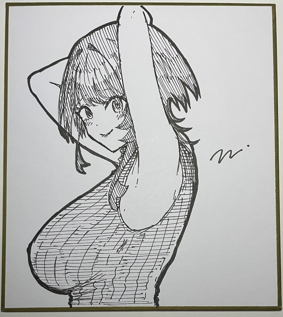 藍海さん 直筆ミニ色紙⑬