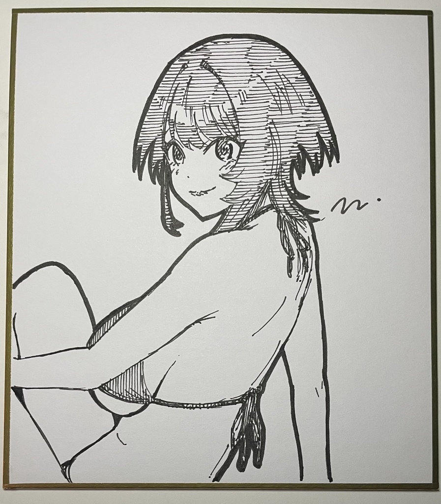 藍海さん 直筆ミニ色紙⑮