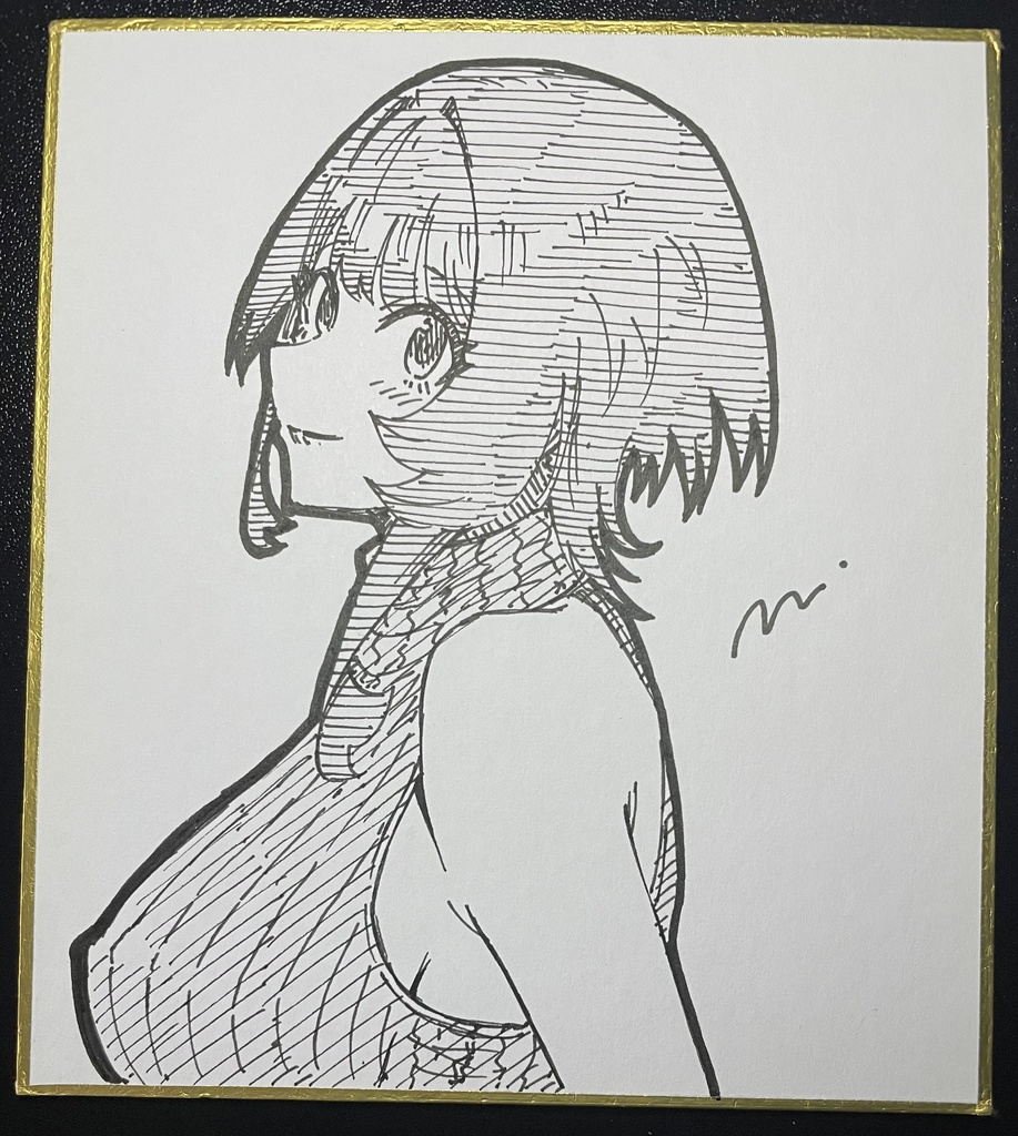 藍海さん 直筆ミニ色紙⑲