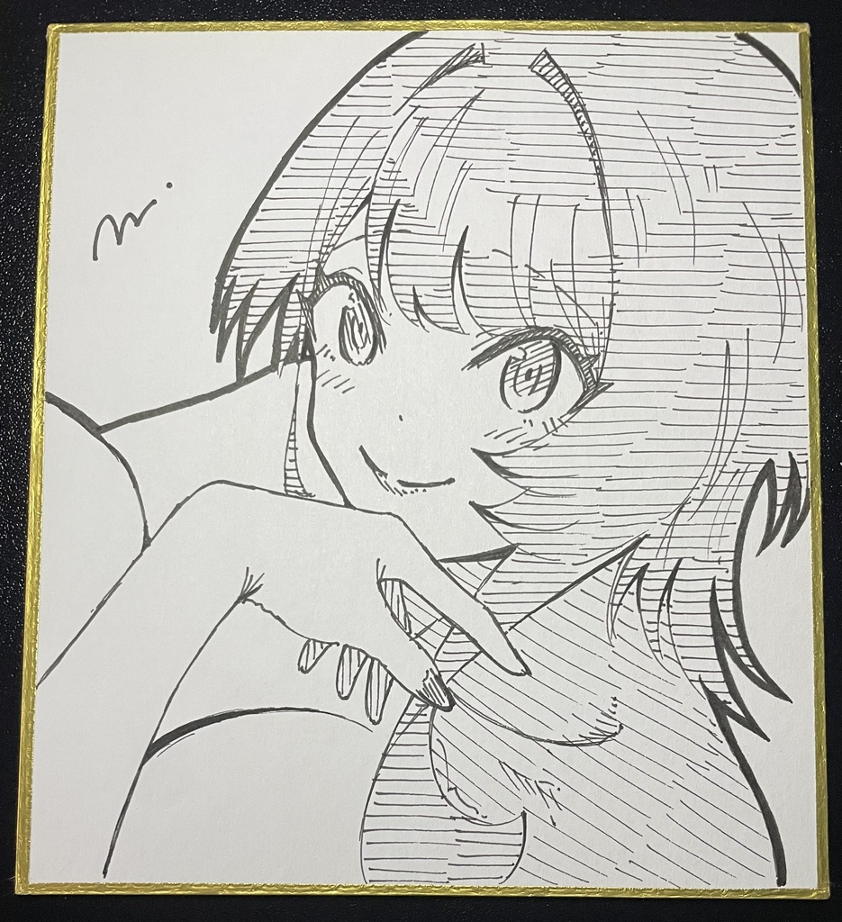 藍海さん 直筆ミニ色紙㉒