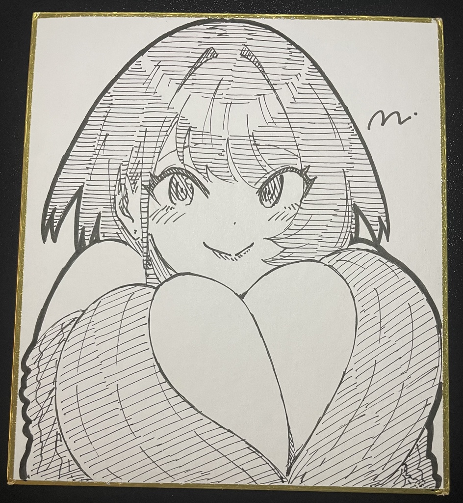 藍海さん 直筆ミニ色紙㉖