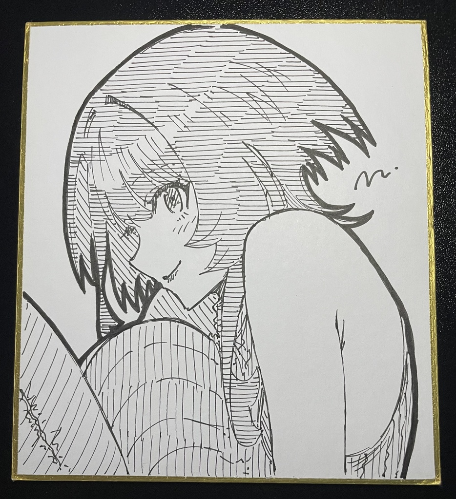 藍海さん 直筆ミニ色紙㉗