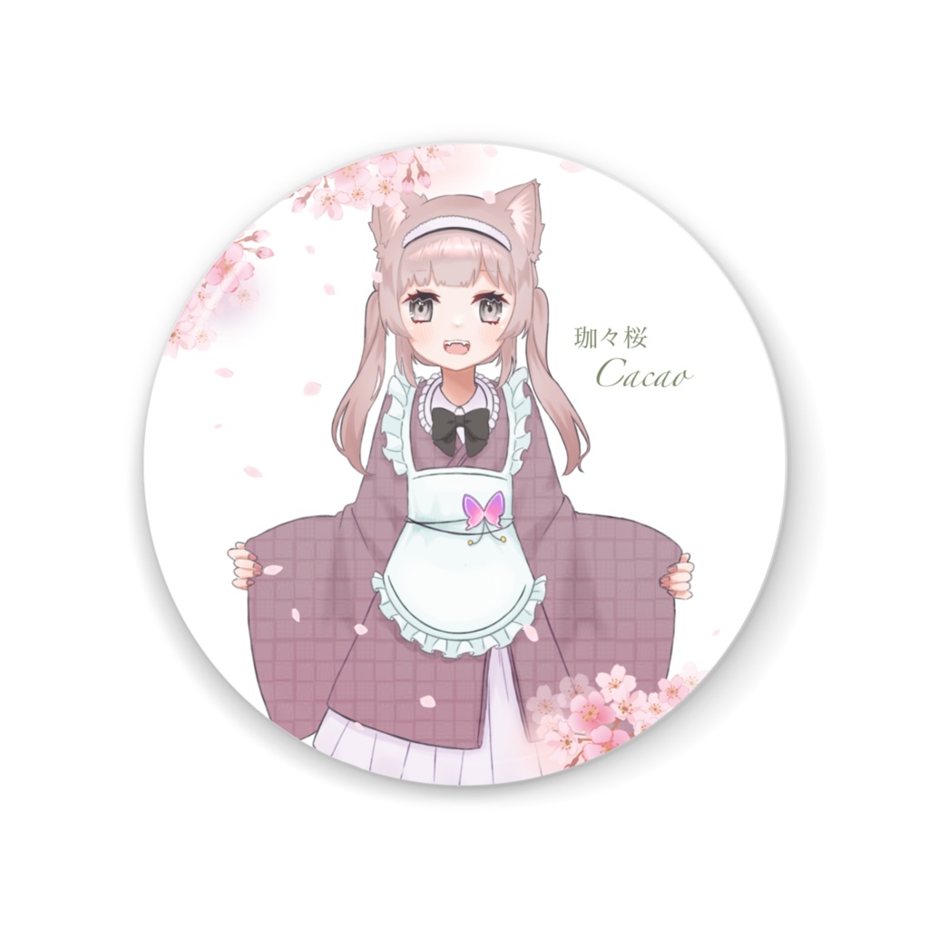 珈々桜ちゃん缶ミラー