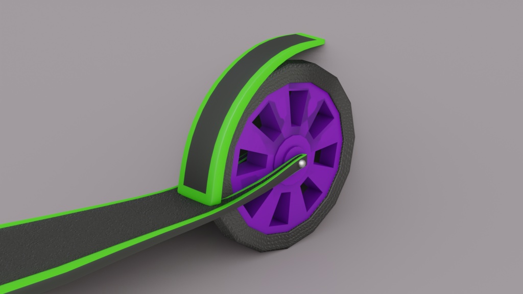 キックボード 3Dモデル