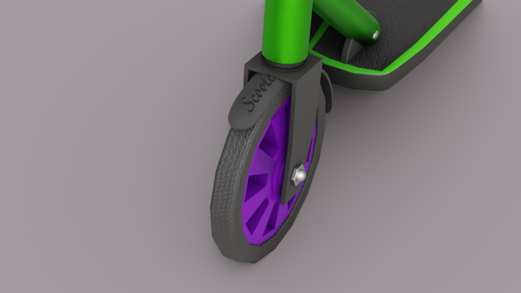 キックボード 3Dモデル