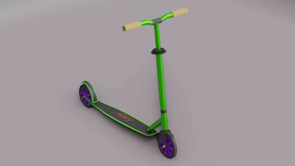 キックボード 3Dモデル