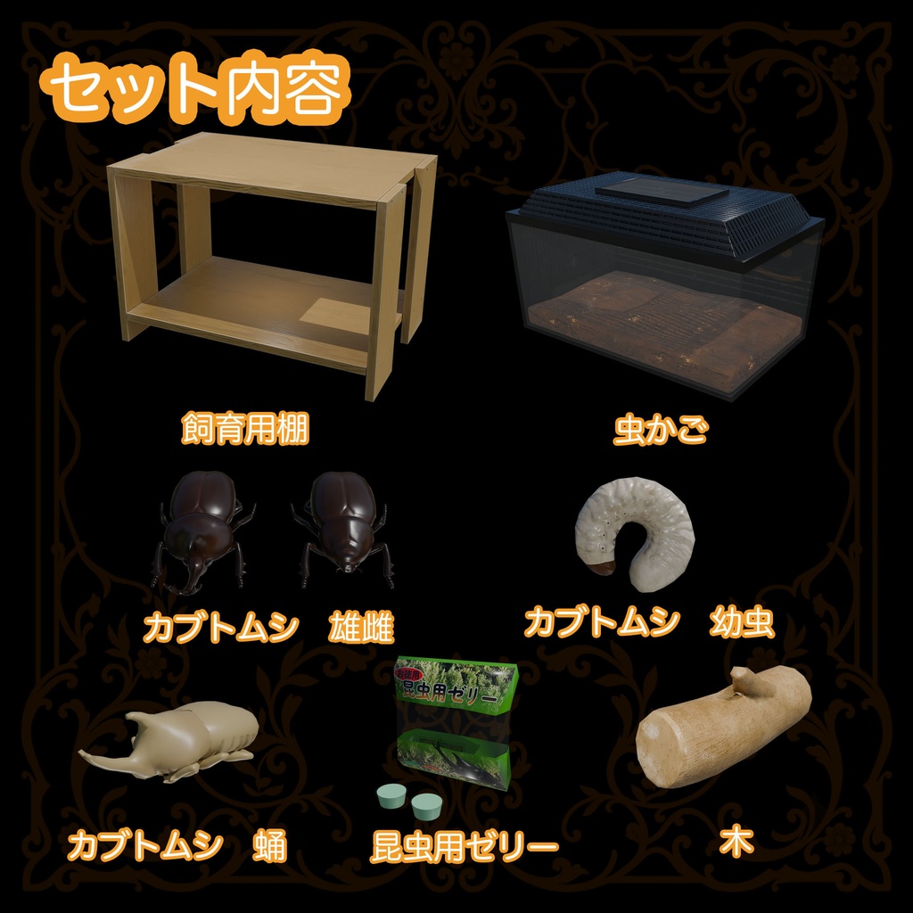 カブトムシ飼育セット