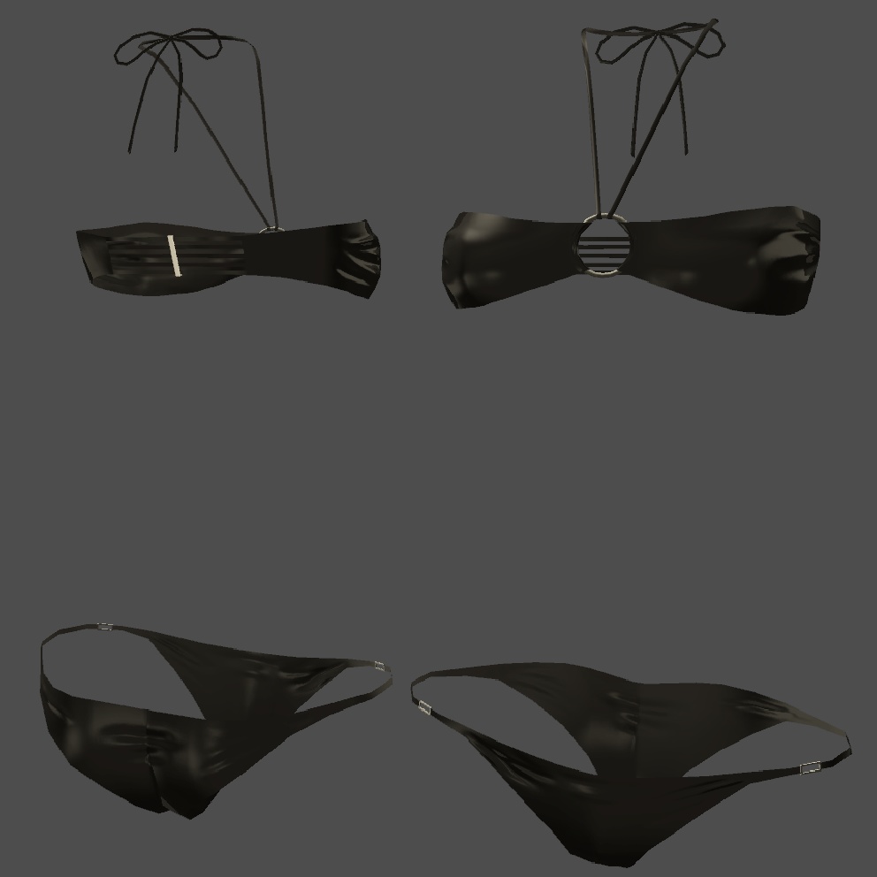 【京狐さん専用衣装】ホルターリングビキニ