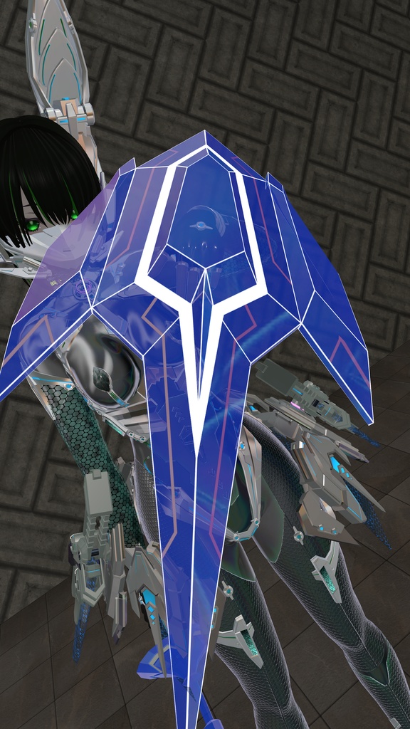 ダンボールの中で戦ってそうな機械が持ってるレイピア&シールド