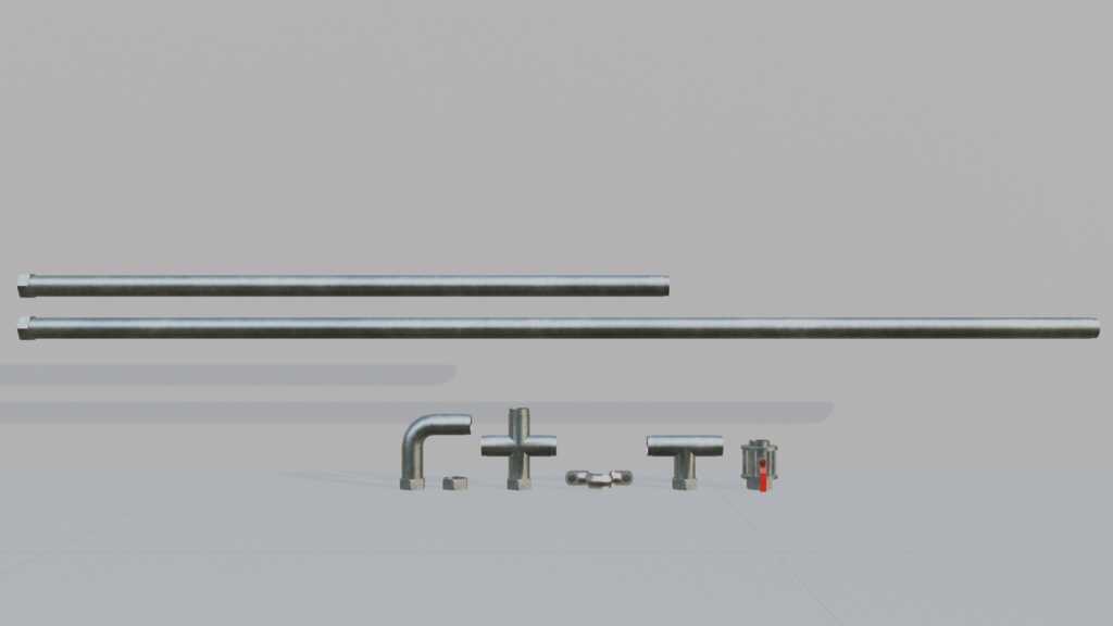 ボイラー室用パイプセット