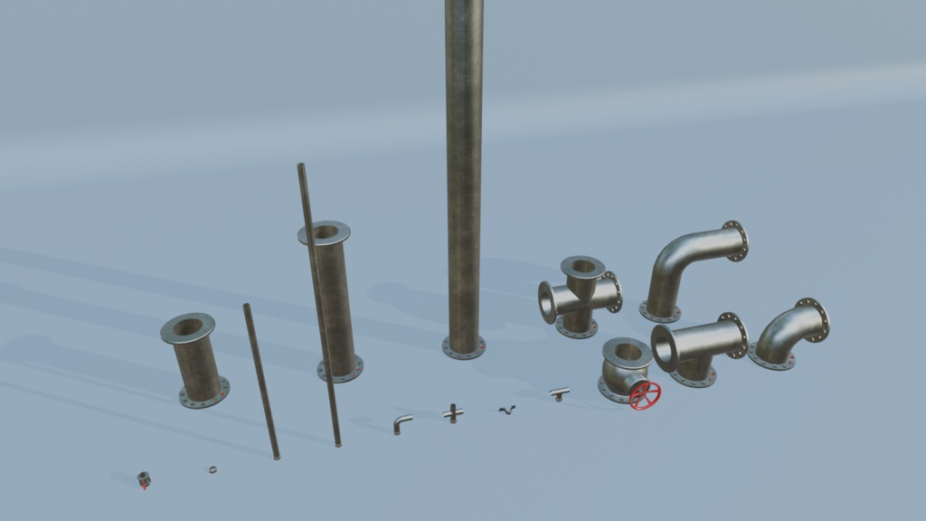 ボイラー室用パイプセット