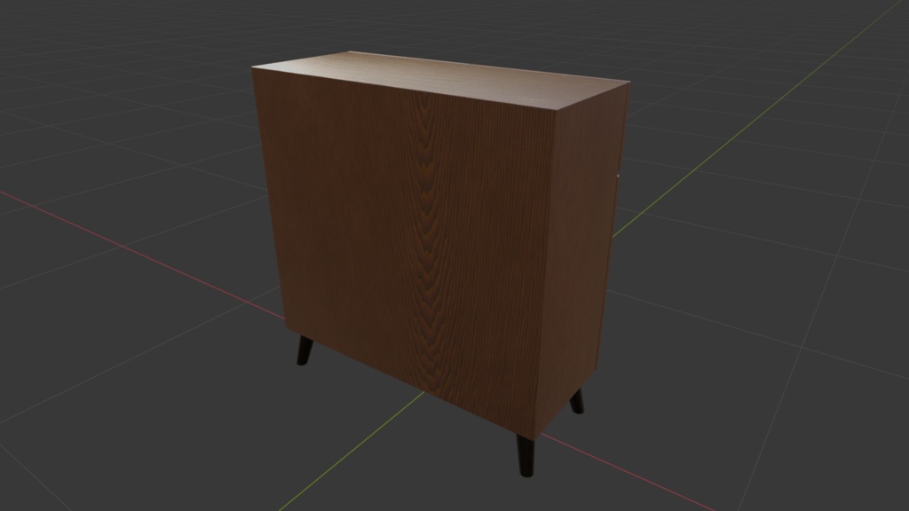 【Free DL可】木製キャビネット2点セット
