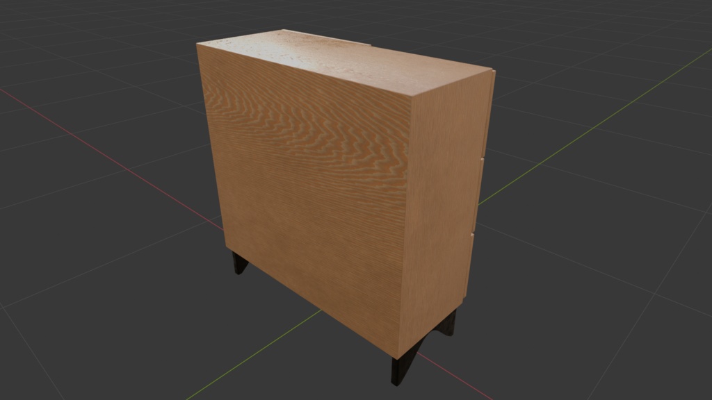 【Free DL可】木製キャビネット2点セット