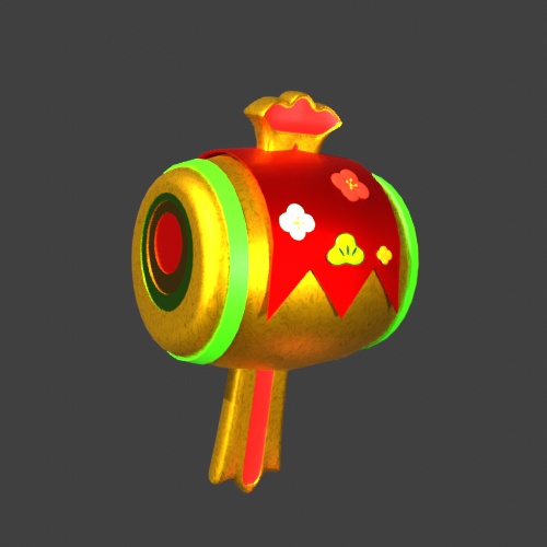 3CGモデル【NEWYEAR③】<おみくじ・打ち出の小槌・福袋>