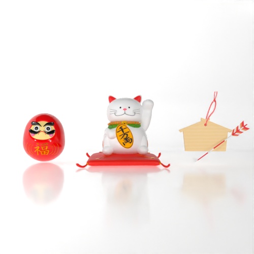 3CGモデル【NEWYEAR④】<ダルマ・招き猫・絵馬>