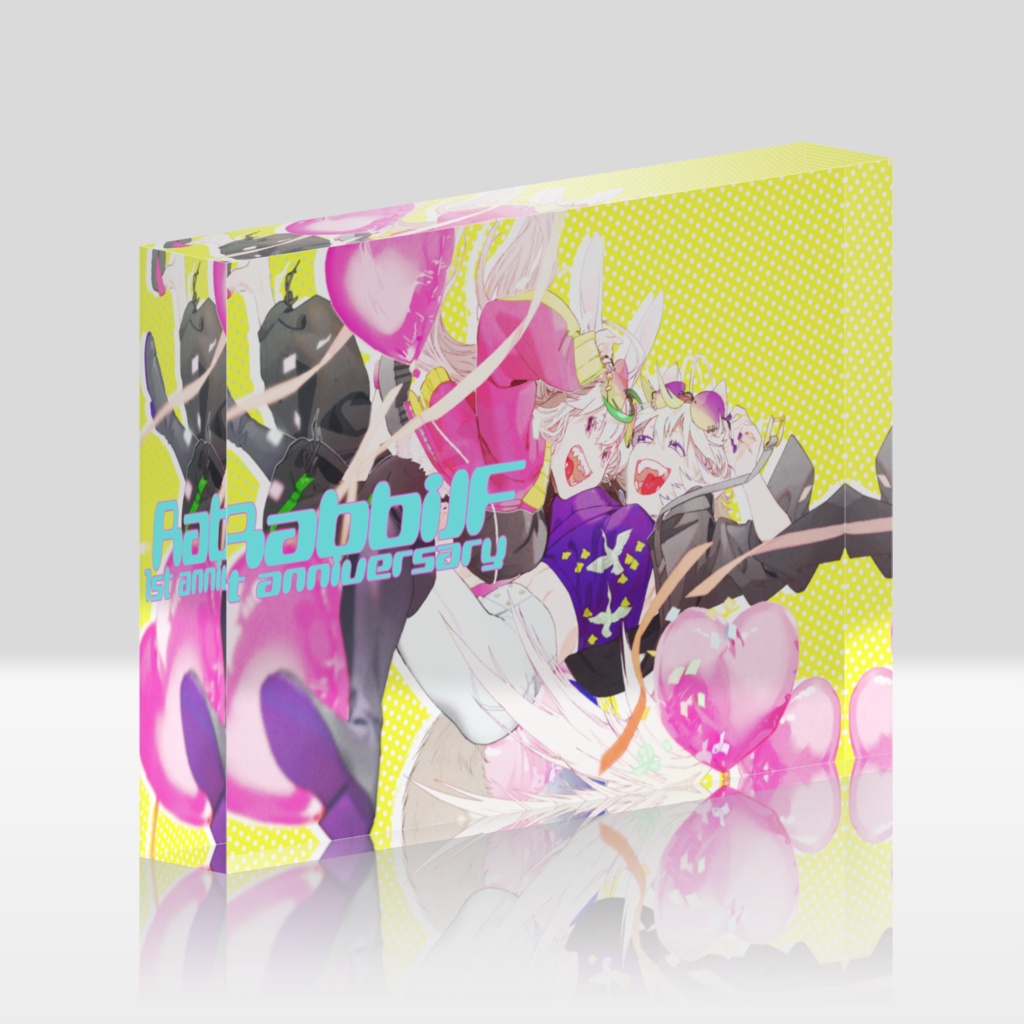 一周年記念アクリルブロック