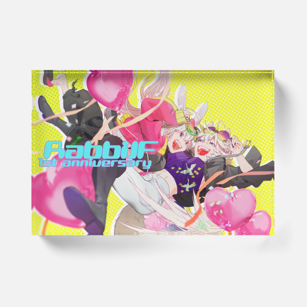 一周年記念アクリルブロック