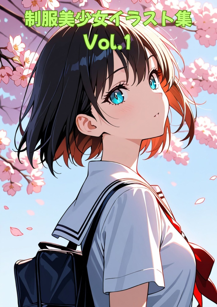 🎨 制服美少女イラスト集 Vol.1（全20ページ／PDF）