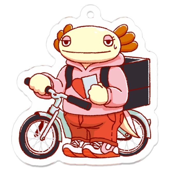 【全6種】ウーパー配達員アクリルキーホルダー【おとどけ!ウーパー配達員】