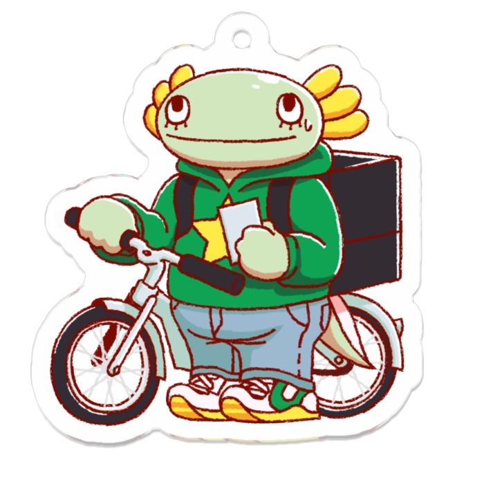 【全6種】ウーパー配達員アクリルキーホルダー【おとどけ!ウーパー配達員】