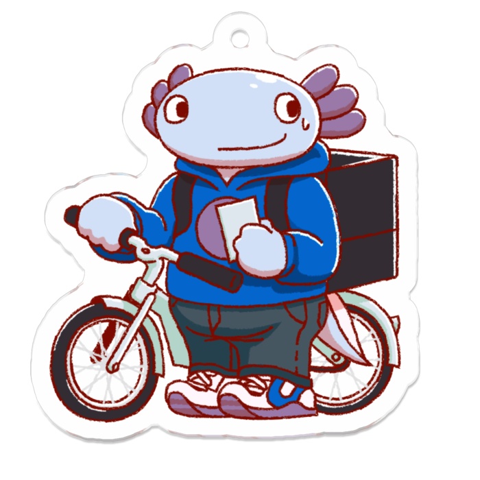 【全6種】ウーパー配達員アクリルキーホルダー【おとどけ!ウーパー配達員】