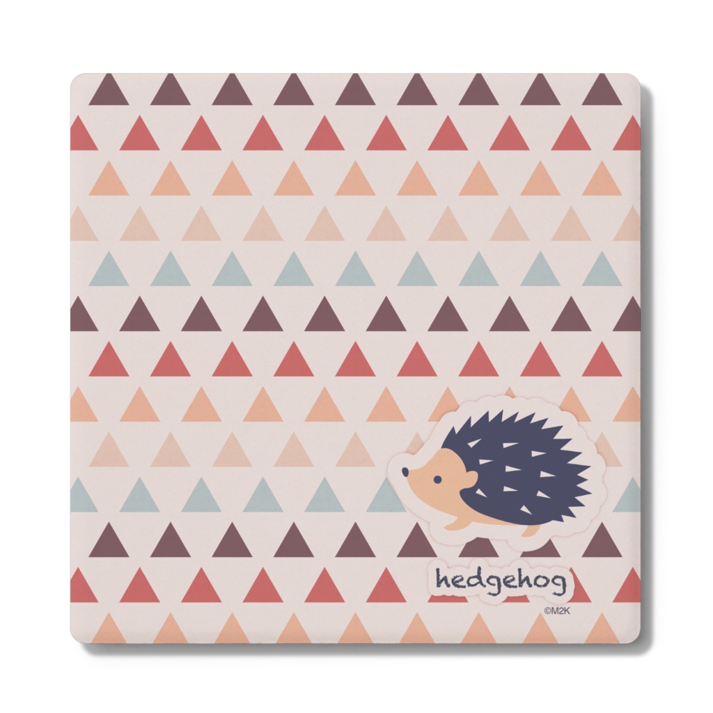 【全2種】ハリネズミ角形コースター