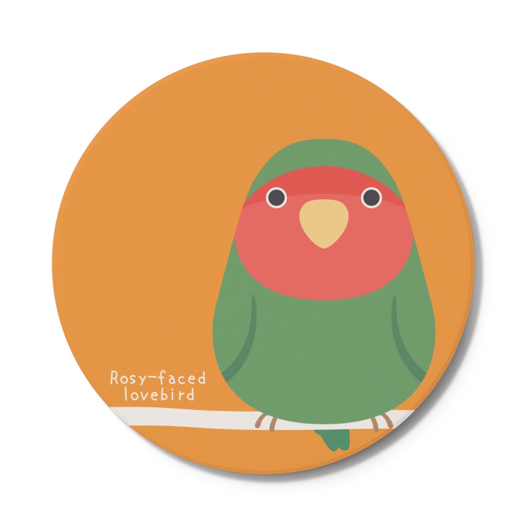 【全6種】鳥さん円形コースター