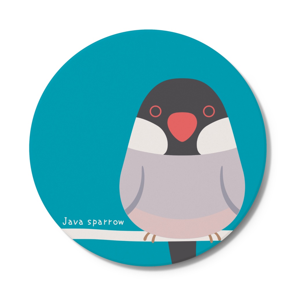 【全6種】鳥さん円形コースター