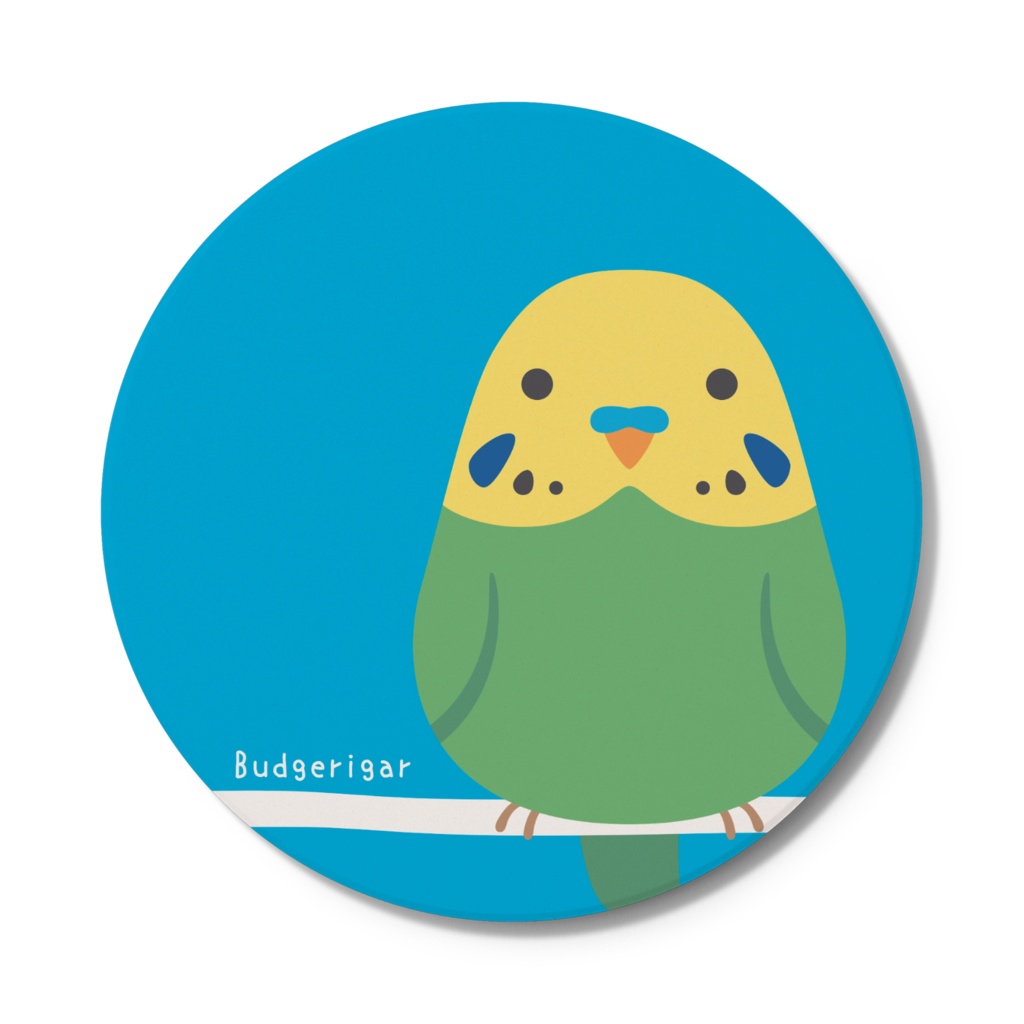 【全6種】鳥さん円形コースター