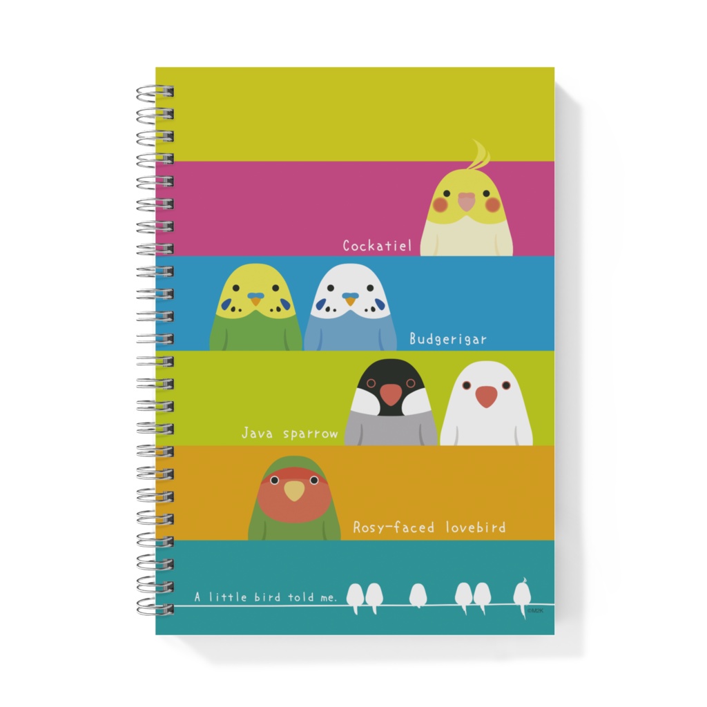 【全2種】鳥さんA5リングノート