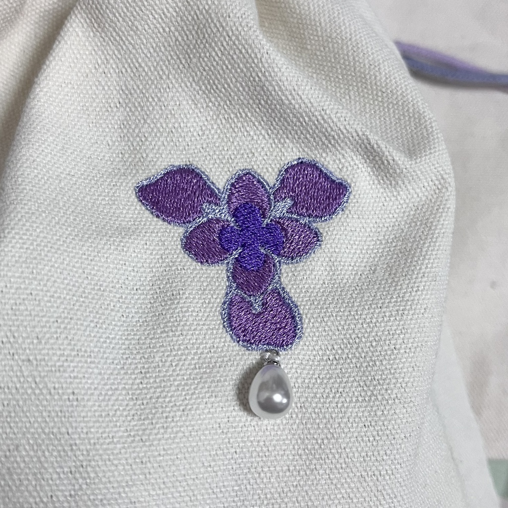 パール付きイチハツきんちゃく