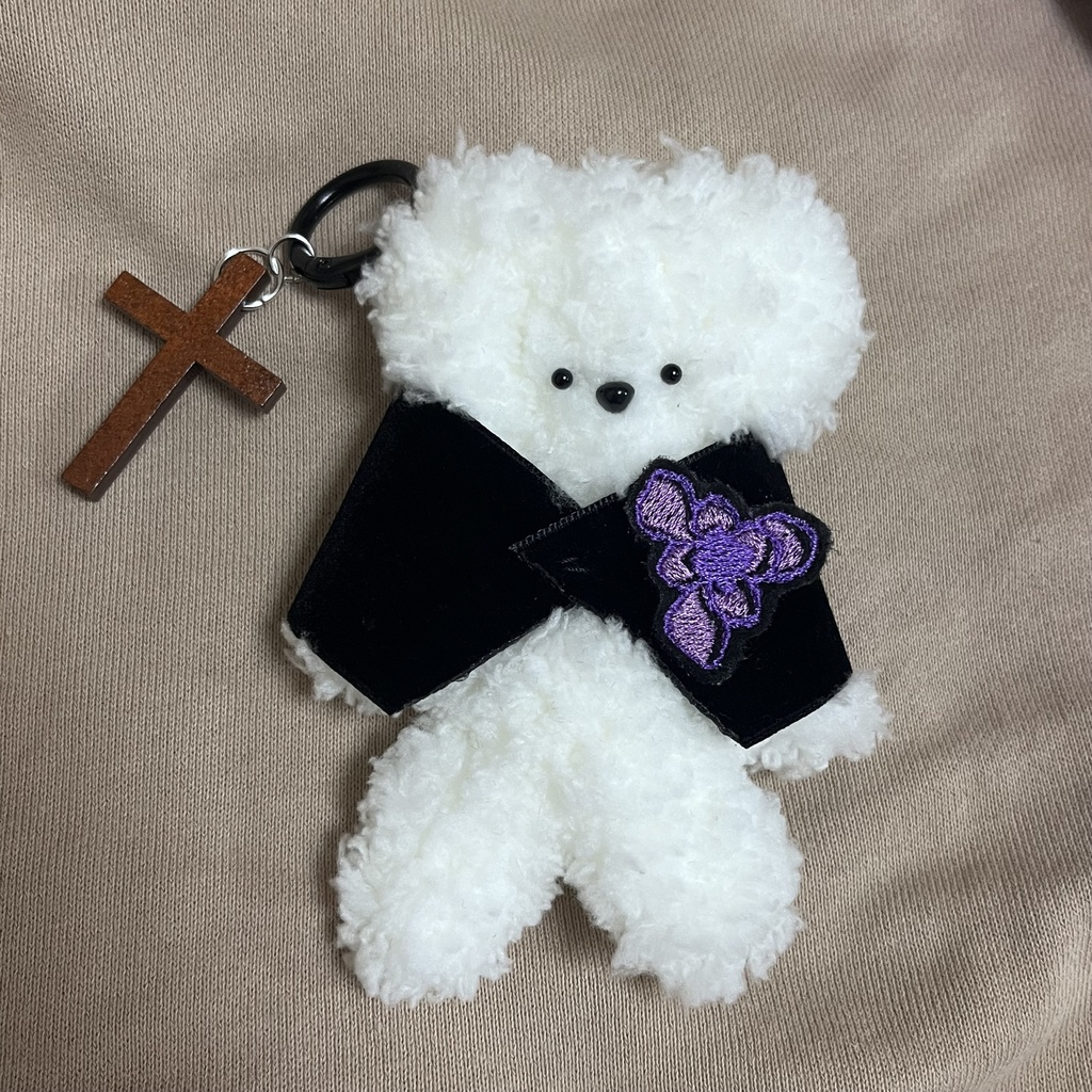 あんどるーふわふわベアキーホルダー