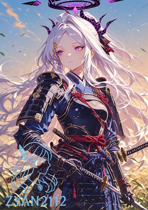 Blue Archive 空崎ヒナ 武者鎧・着物姿CG集