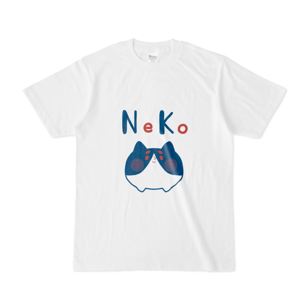 猫ガレット君Tシャツ NeKo T-shirt(白)