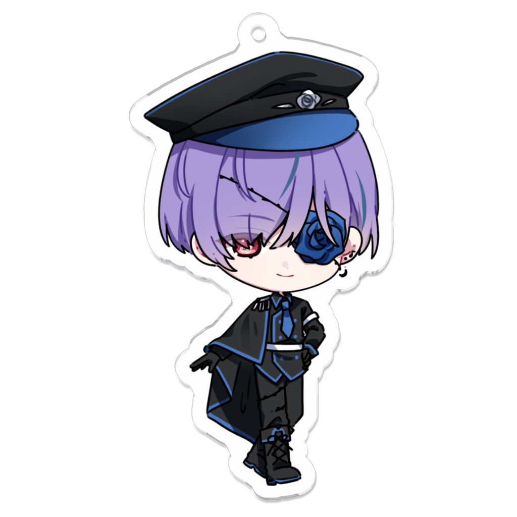 【青薔薇軍服ver.】藤咲ユーリ・アクリルキーホルダー