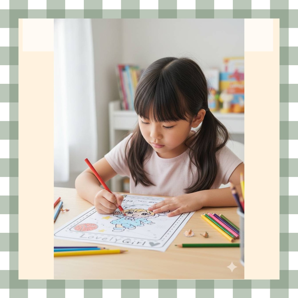 【英語も学べる】12星座ぬりえシリーズ・おひつじ座(占い&カラー見本付き))デジタルデータ