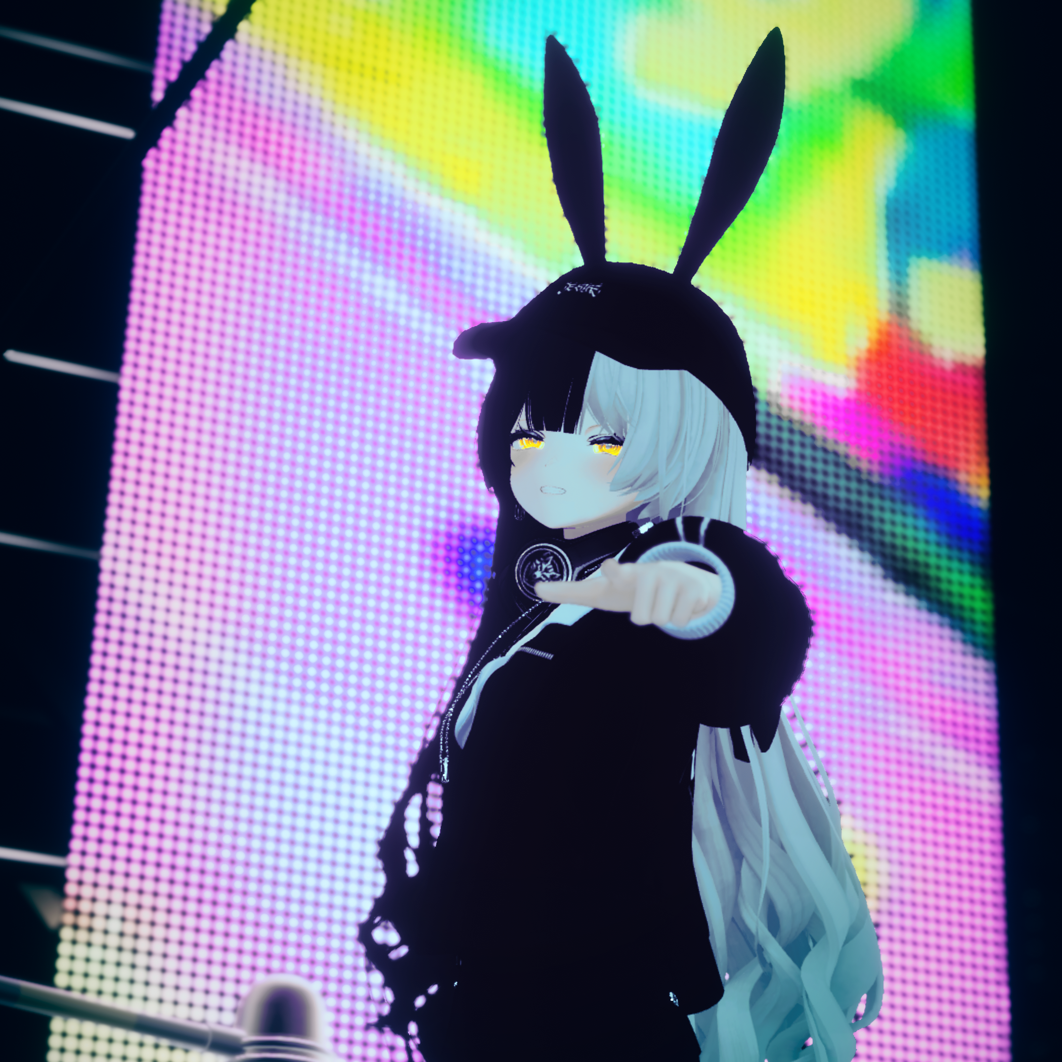 [VRChat] のびーるバニー Bunny Ears 3D Model (MA) - pandayuk1 - BOOTH