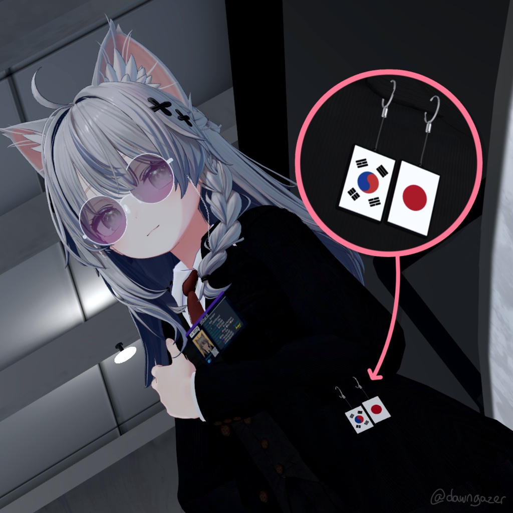 [VRChat] 38ヶ国旗キーホルダーFlag Key chain 38 Countries 3D Model - pandayuk1 ...