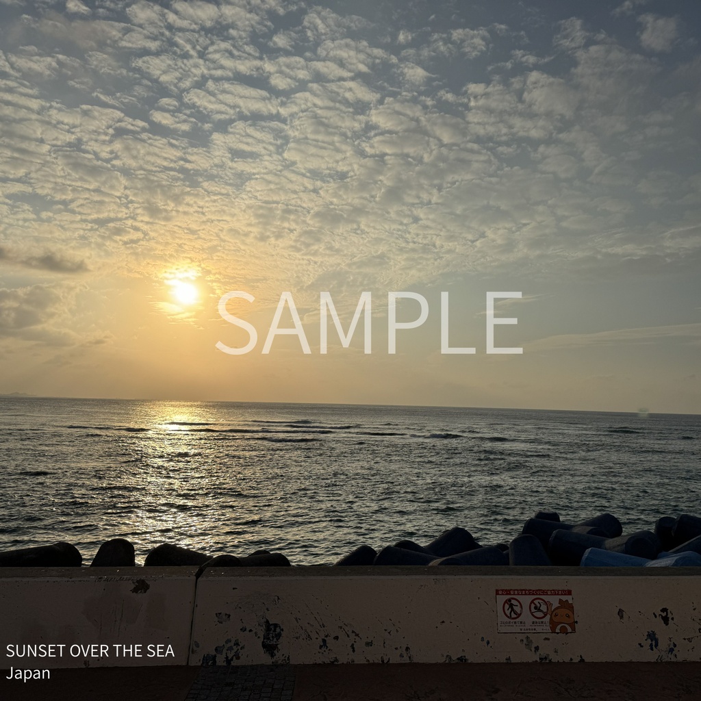 SUNSET OVER THE SEA Japan
