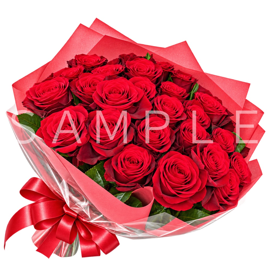 Red Rose Bouquet PNG|赤いバラの花束 透過素材