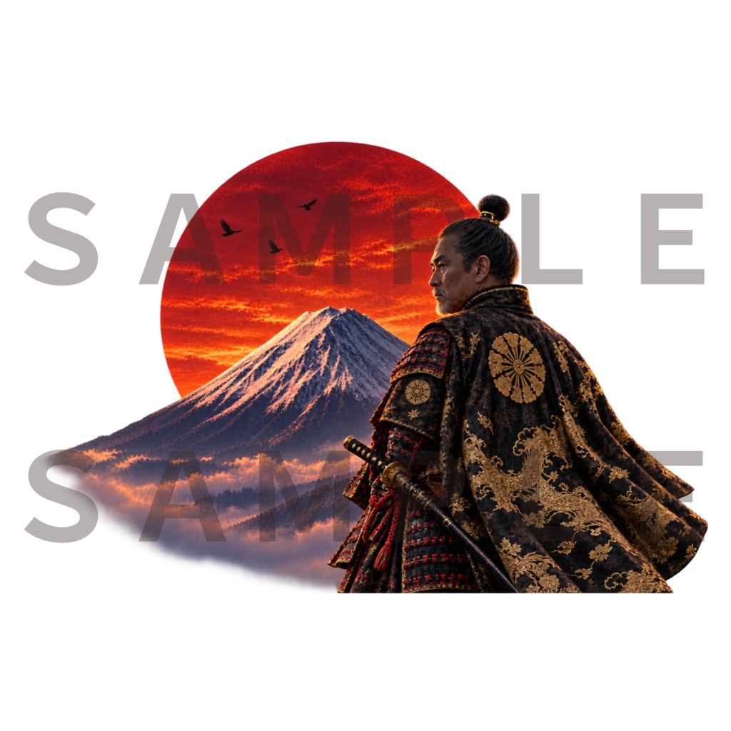 Japanese Samurai PNG Bundle 27+1|侍・武将 透過PNG素材