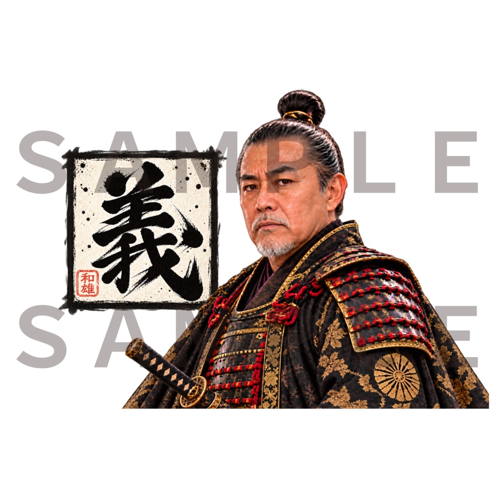 Japanese Samurai PNG Bundle 27+1|侍・武将 透過PNG素材