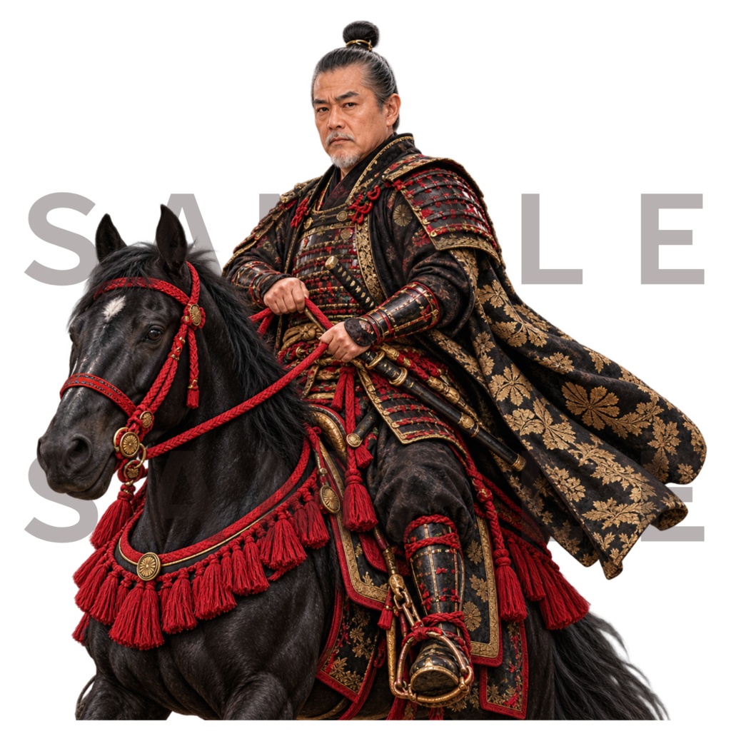 Japanese Samurai PNG Bundle 27+1|侍・武将 透過PNG素材