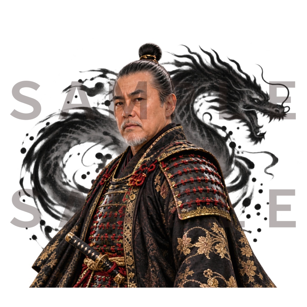 Japanese Samurai PNG Bundle 27+1|侍・武将 透過PNG素材